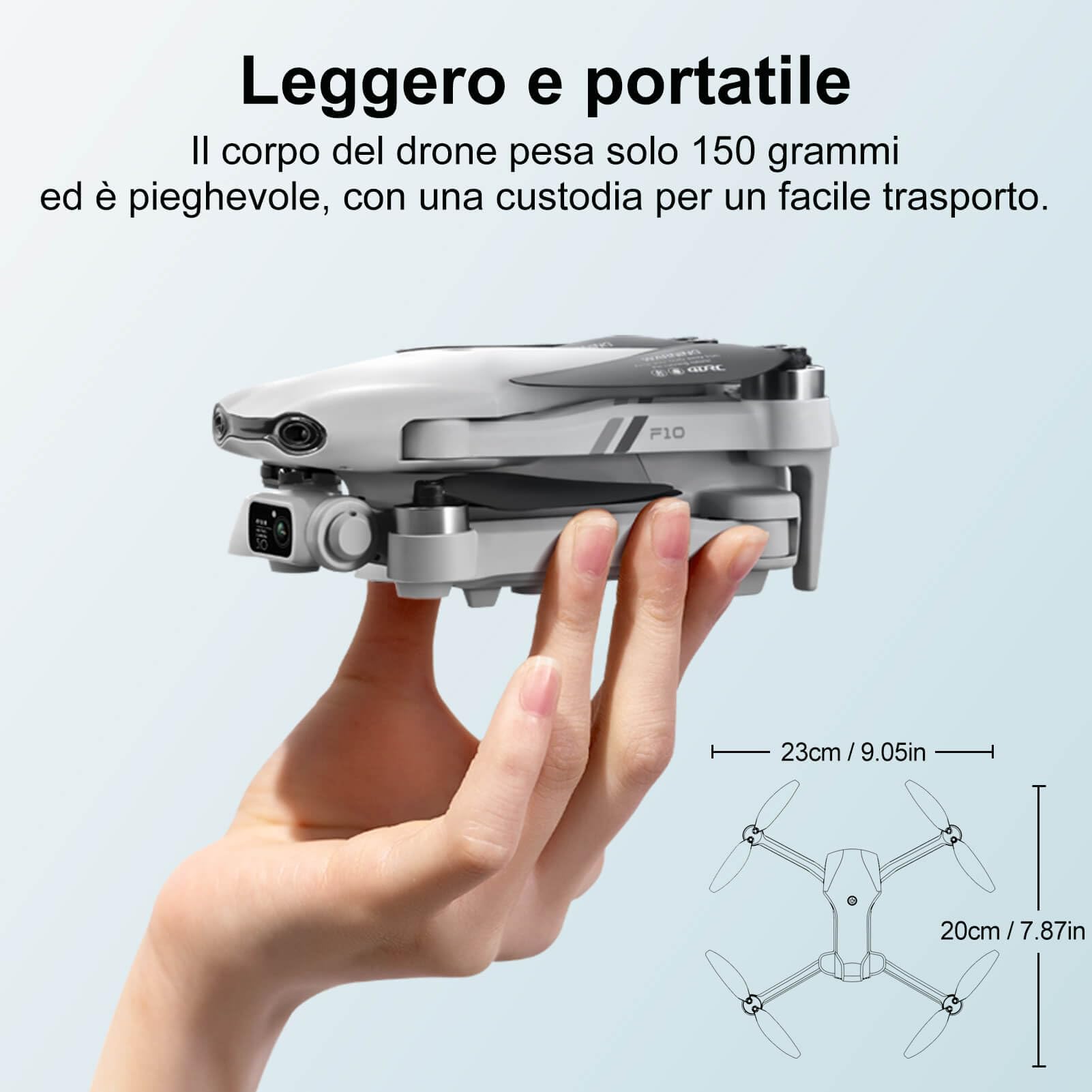 Jiakora Drone con Telecamera per Bambini e Adulti, Motore Brushless Drone Pieghevole per Principianti, Droni Economici con la Telecamera FPV, Mini Quadricottero RC, Giocattolo per Bambini (8+) Regalo