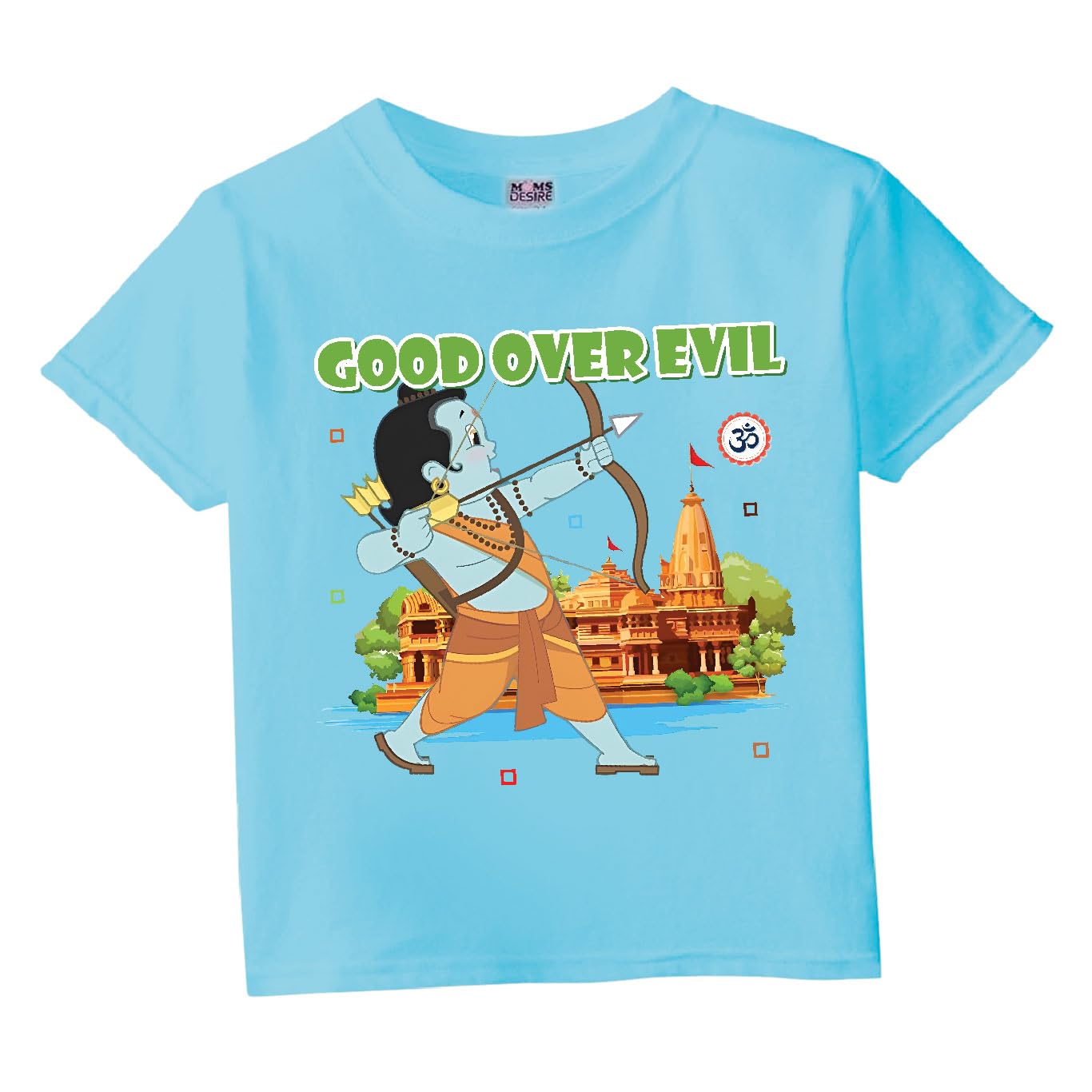 RAMNAVAMI RP/Lord Ram/Ram Bhagwan Printed Cotton Boys & Girls Half Sleeves Tshirt Kids Unisex Tshirt - Review, Price and Buying Guide