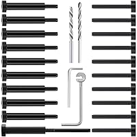 Vista 1 de Kit de barandilla de cable para cubierta – 10 pares de barandillas de cable invisible negro, tensor oculto de acero inoxidable T316 de 1/8 pulgadas