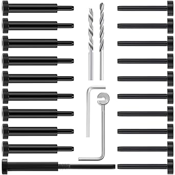 RiaYer Cable Railing kit Black, 10Pair Cable Railing Hardware Invisible for 1/8