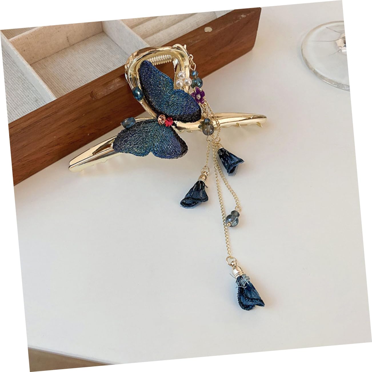 Healeved 5piezas Pinza Para Cabello Diseño De y Flecos Clip De Mandíbula Metálico Para Mujer Accesorio Elegante y Duradero Para Peinados Diarios
