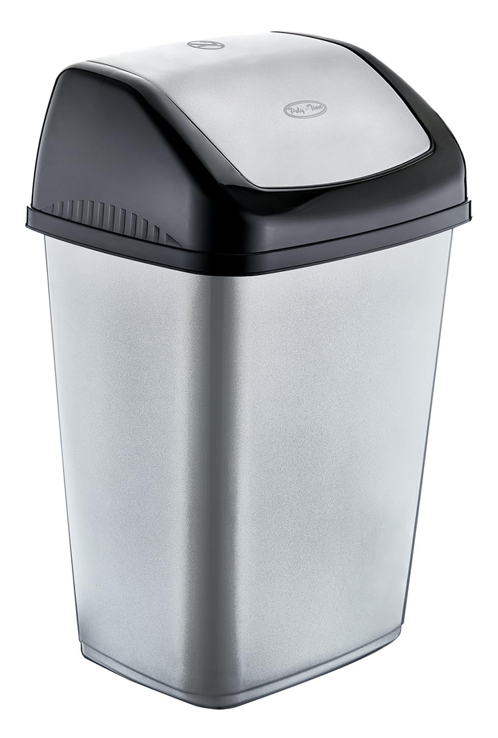 Best House | Swing Bin 50 Liters | Gray | 1 Pc | Waste Bin, Durable, Lightweight Hinged Swing Lid for Kitchen, Office, and Home Use โ Odor-Reducing Design, Easy to Clean - L 42 cm x W 32 cm x H 68 cm