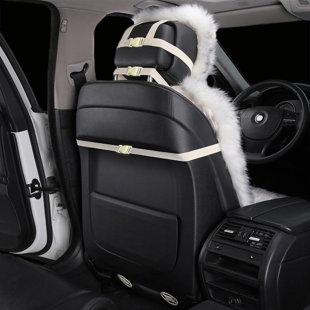 Coprisedili Auto In Vera Pelle Di Pecora Coprisedile Per Auto In Vera Pelliccia Per Auto Suv Camion Sedili Anteriori Universale (un Pezzo)