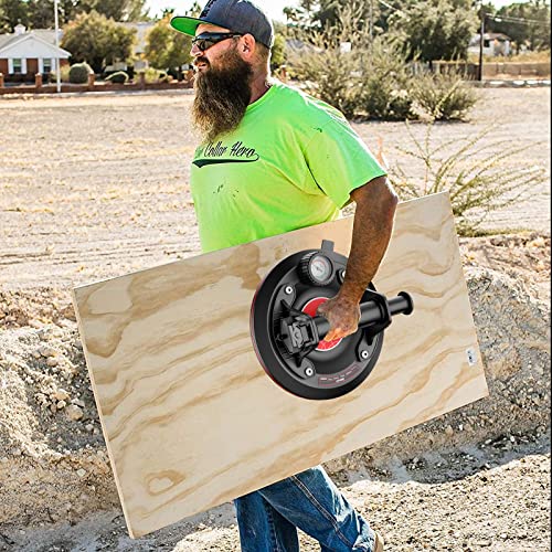 Sencan Glass Suction Cup To Lift Large Glass 8" Vacuum Suction Cup 110Kg Lifting Capacity Tough Nylon Handle,Heavy Duty Glass Lifter Extra-Fast Attachment Easily For Tiles,Windshield,Window #TOP5