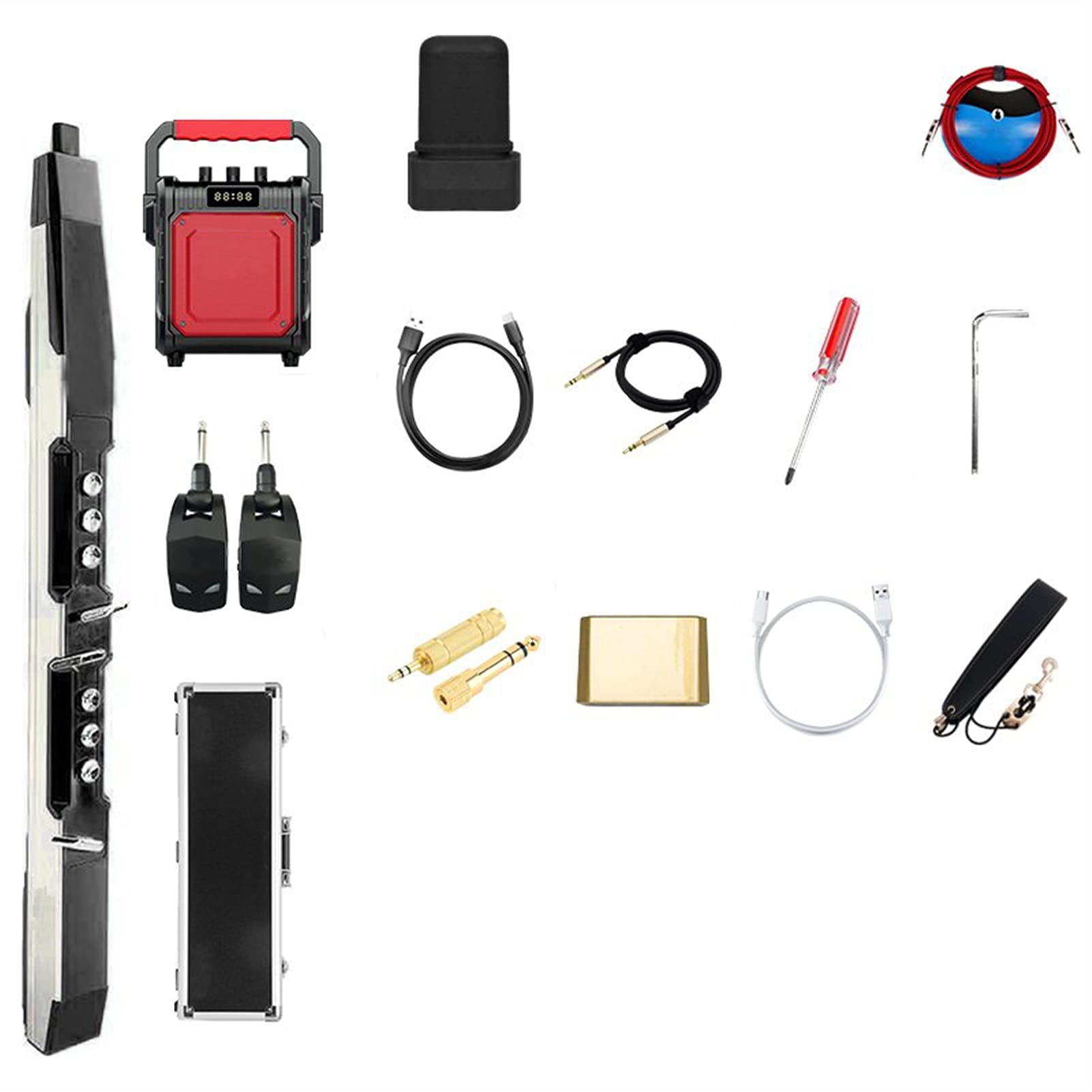Saksofon studencki Cyfrowy Elektroniczny Instrument Wiatrowy, Saksofon Elektryczny, Instrument Rekreacyjny instrument dęty (Color : 8)