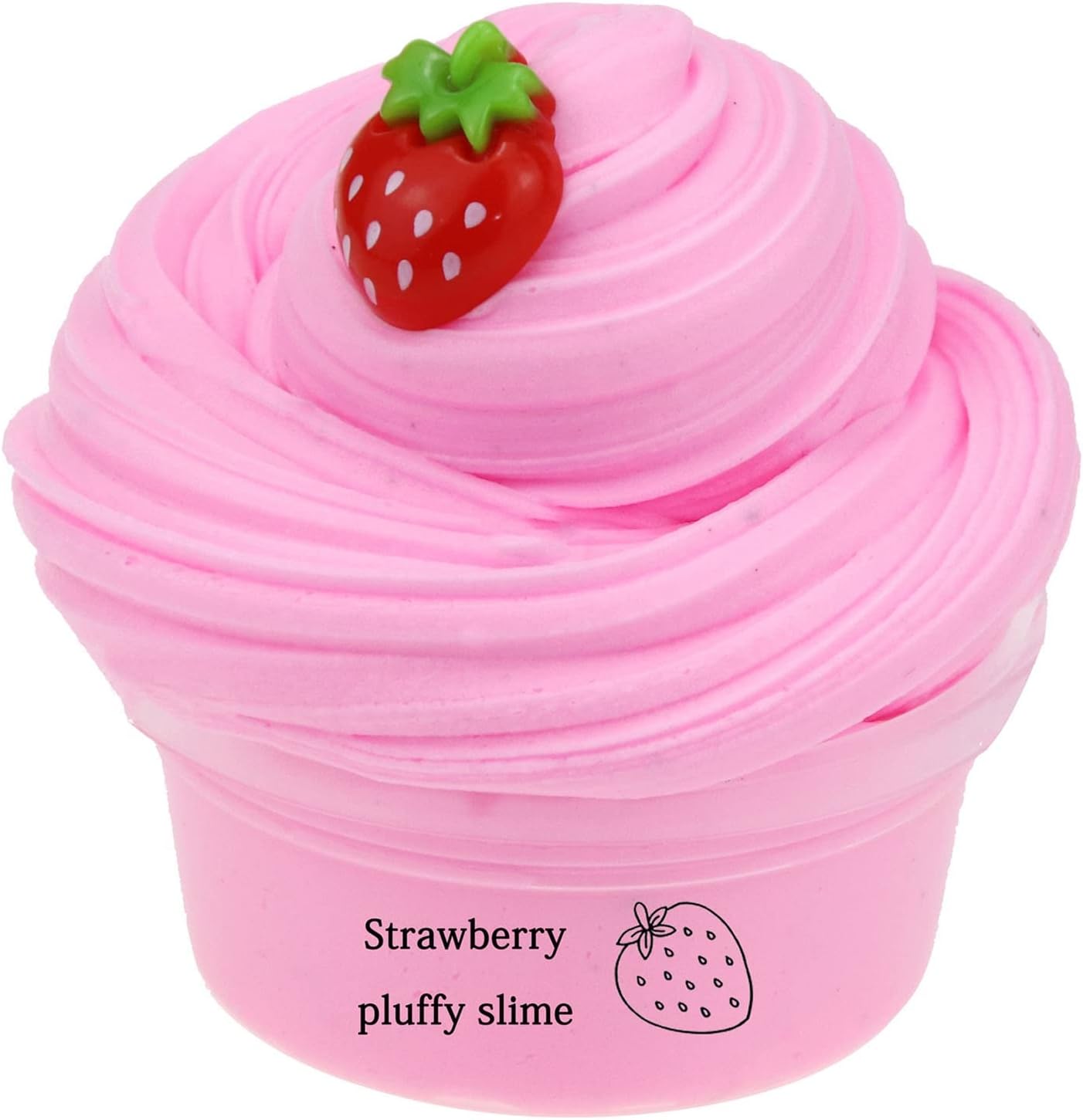 Butter Slime Kit, 1 Pack 60ml Slime Sludge Toy with Charm Fruits Scented Stress Relief Sensory Toy K Slime