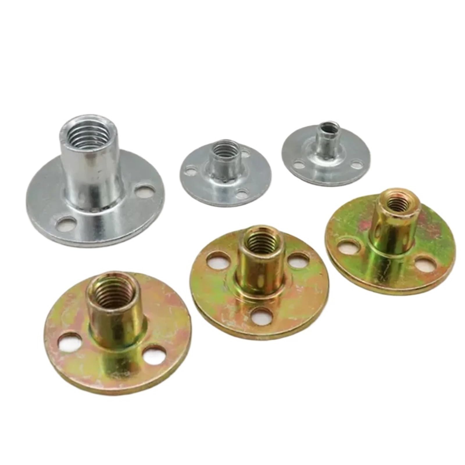 Écrou de plaque de fer de meuble M6 M8 M10 M12 en zinc coloré pour canapé