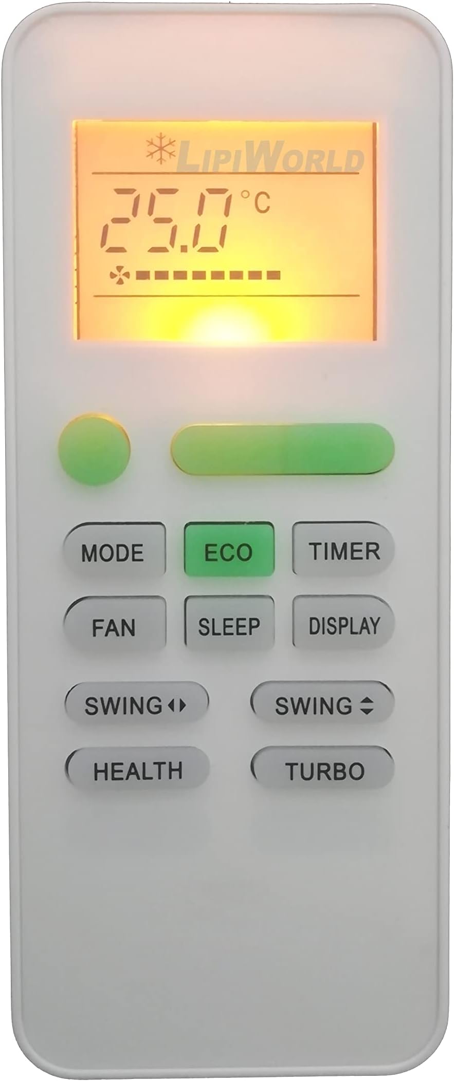 LipiWorld® 145 AC Remote Control with Display Light (Old Remote Exactly Same Remote Will Only Work) Compatible for I F B AC Remote with Backlight