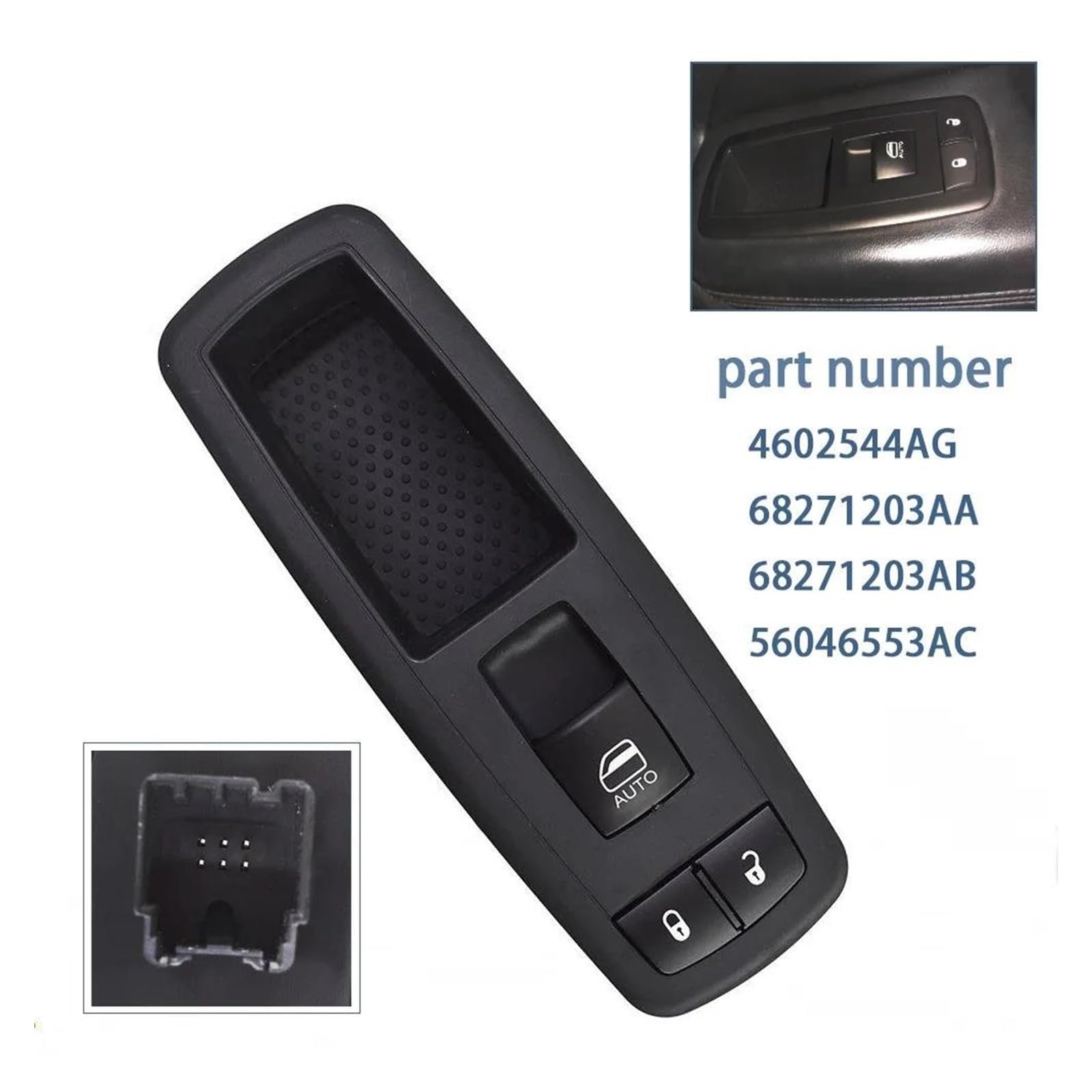 Per Dodge Per Nitro Per Journey 2007-2012 Interruttore Di Controllo Finestrino Laterale Passeggero Anteriore Destro 4602544AG Auto Pulsante Vetro