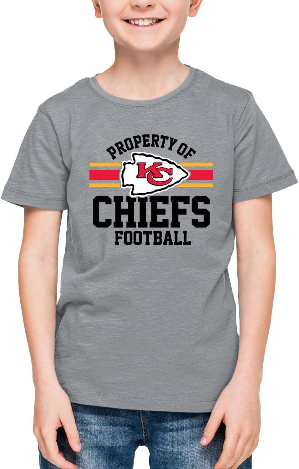 Team Fan Apparel unisex-child Nfl Youth Property of Short Sleeve Lightweight T S