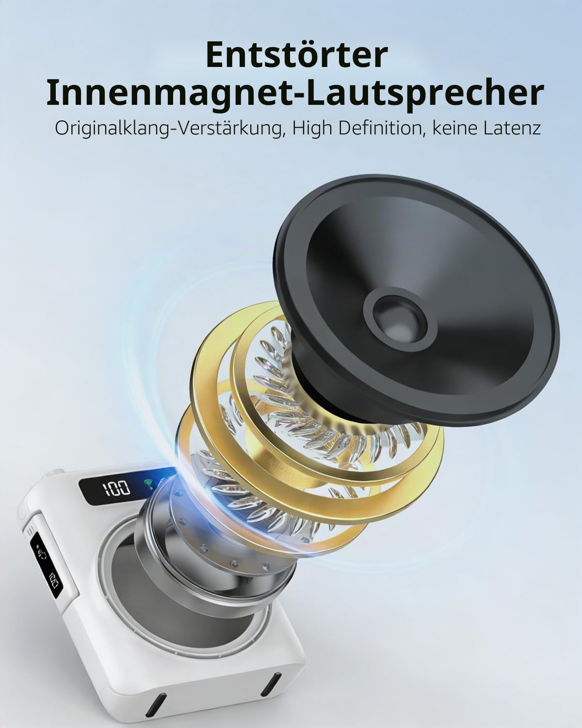 Sprachverstärker mit mikrofon,Sprachverstärker Tragbar mit 2 drahtlosen Lavalier Mikrofons,Kabellos Sprachverstärker Bluetooth, Lautsprecher mit Mikrofon für Lehrer, Reiseleiter, Trainer (weiß‌)