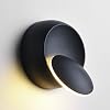 LED Wall Light Rotatable 350 Degree Modern Indoor Wall Lamp Adjustable Angle Lighting Direction Wall Sconce Lighting Fixtures for Living Room Bedroom Bathroom Room Hallway, Warm White 5W, Black [Energy Class E]
