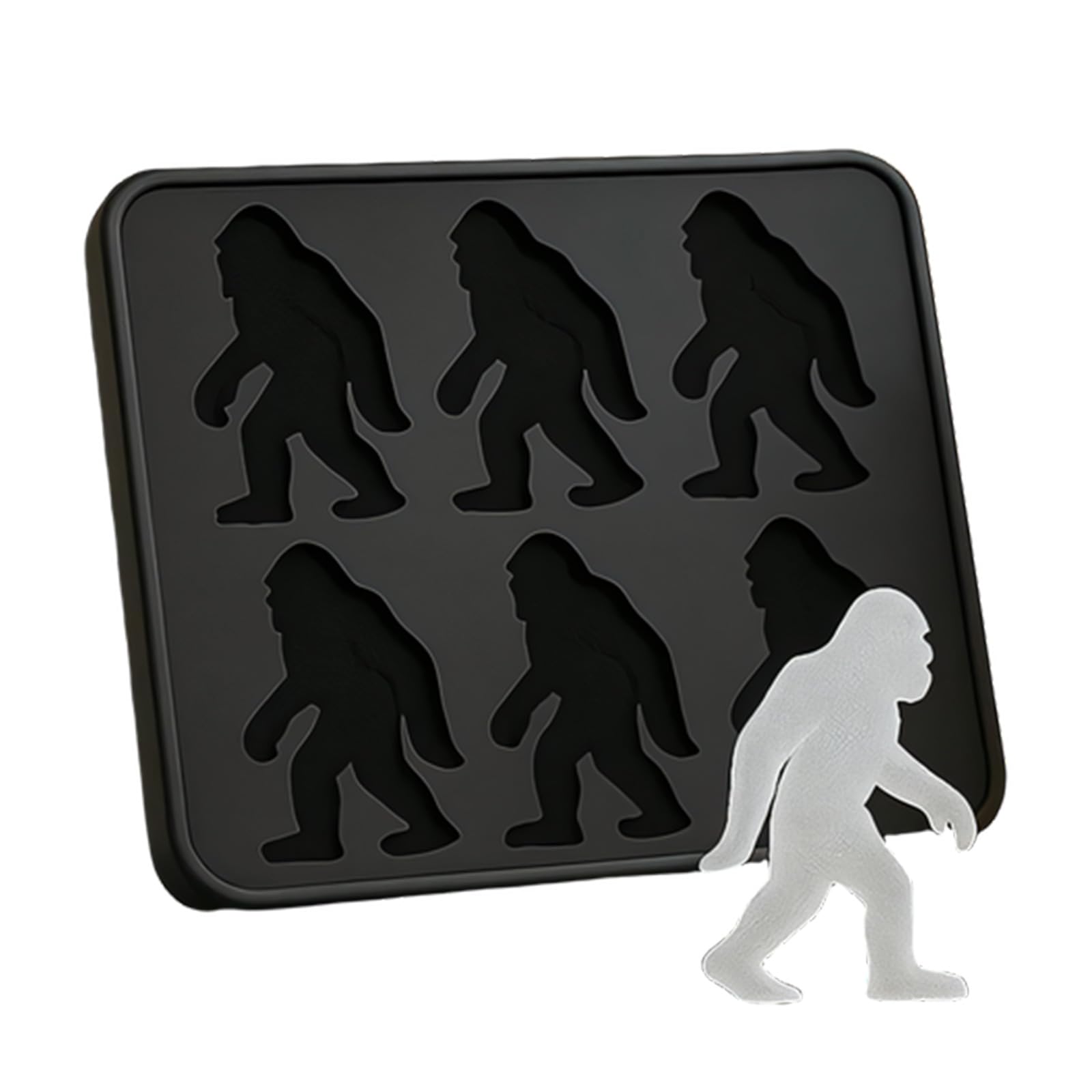 LUCKGONI Silicone Shape Ice Tray With 6 Cavities Maker For Fun Cocktails Whiskeys And Party Drinks Decor