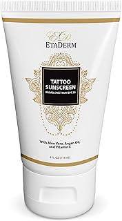 Tattoo Sunscreen Lotion SPF 30 - Tattoo Aftercare Sunscreen for Sensitiv...