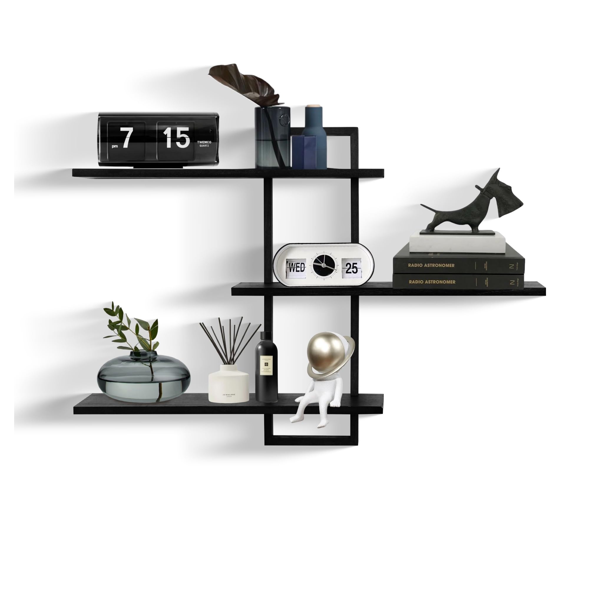 Photo 1 of 3 Tier Wall Shelf,Floating Shelf for Wall,Decorative Wall Shelves Modern