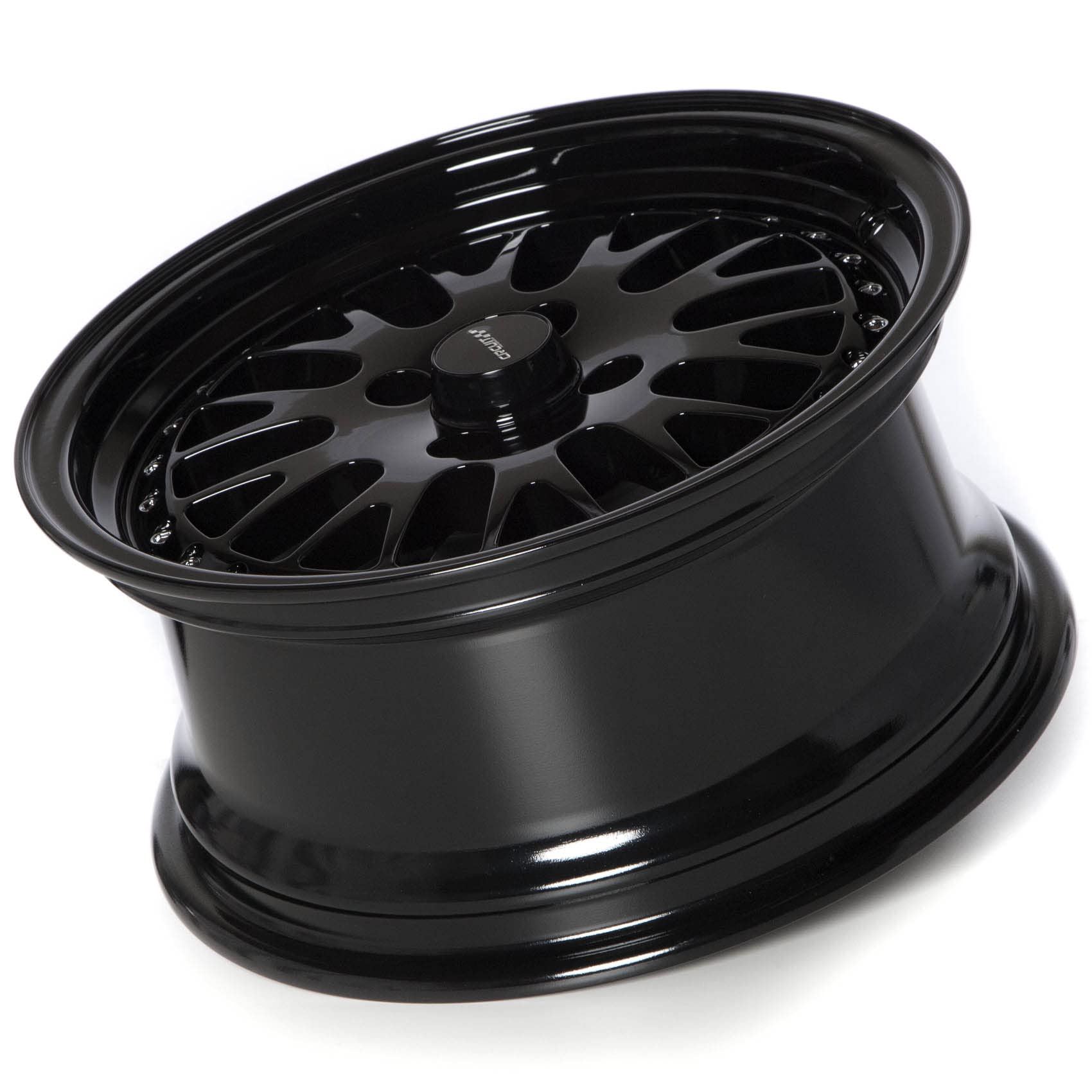 Rims 15 Inch Set Of 4 Circuit Performance CP21 15x7 Gloss Black Wheels ...