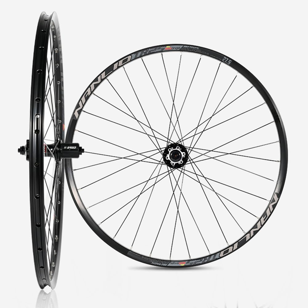 Ruota MTB 26 27.5 29 Pollici Ruote Mountain Bike QR Freno Disco Cassetta 8 9 10 11 12 velocità Mozzi con Cuscinetti Cerchi Lega di Alluminio Leggera (Color : Blauw, Size : 29inch)