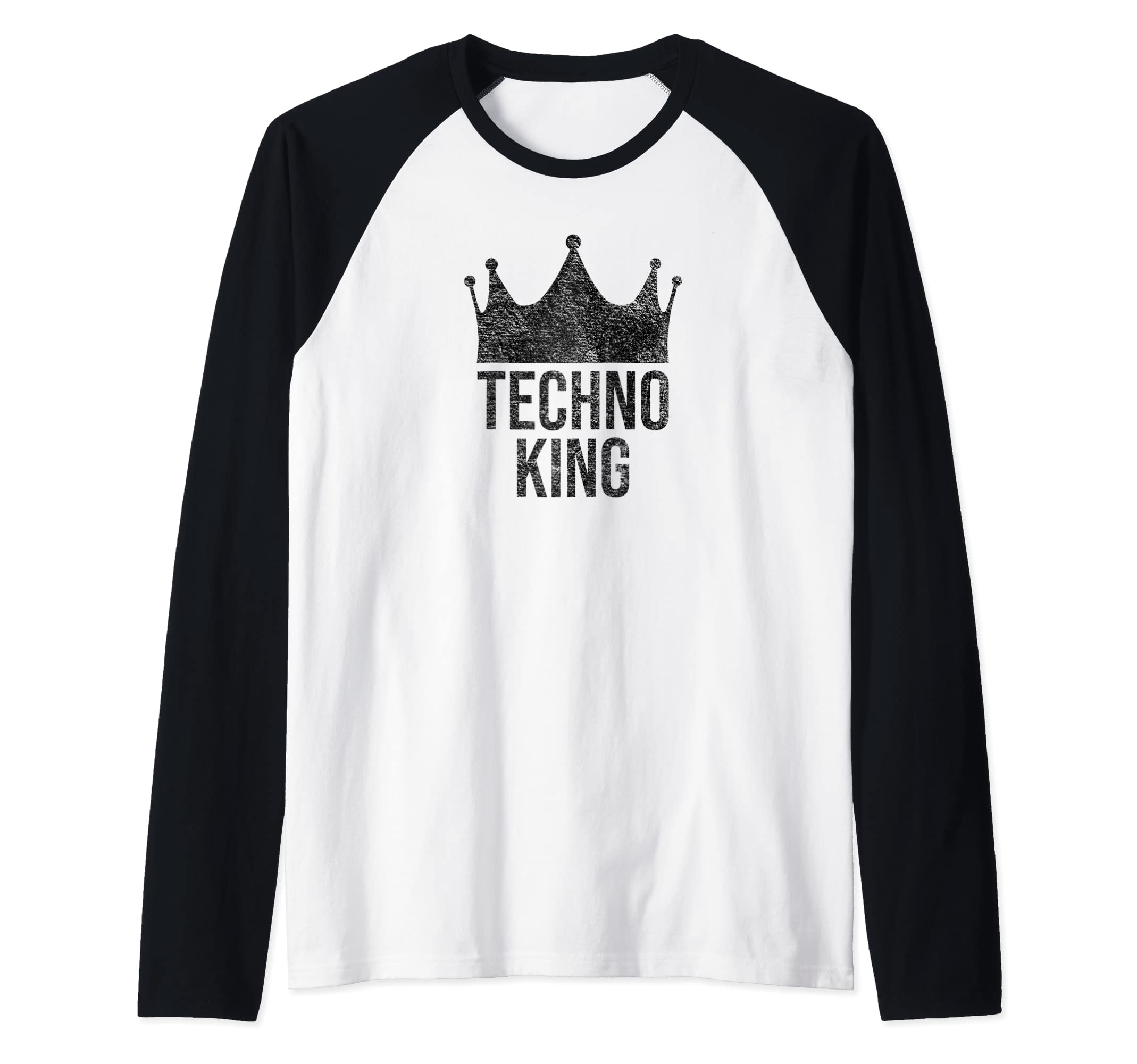 TECHNO KING TECHNOKING ROYAL MAJESTIC TECH CROWN Raglan Baseball Tee