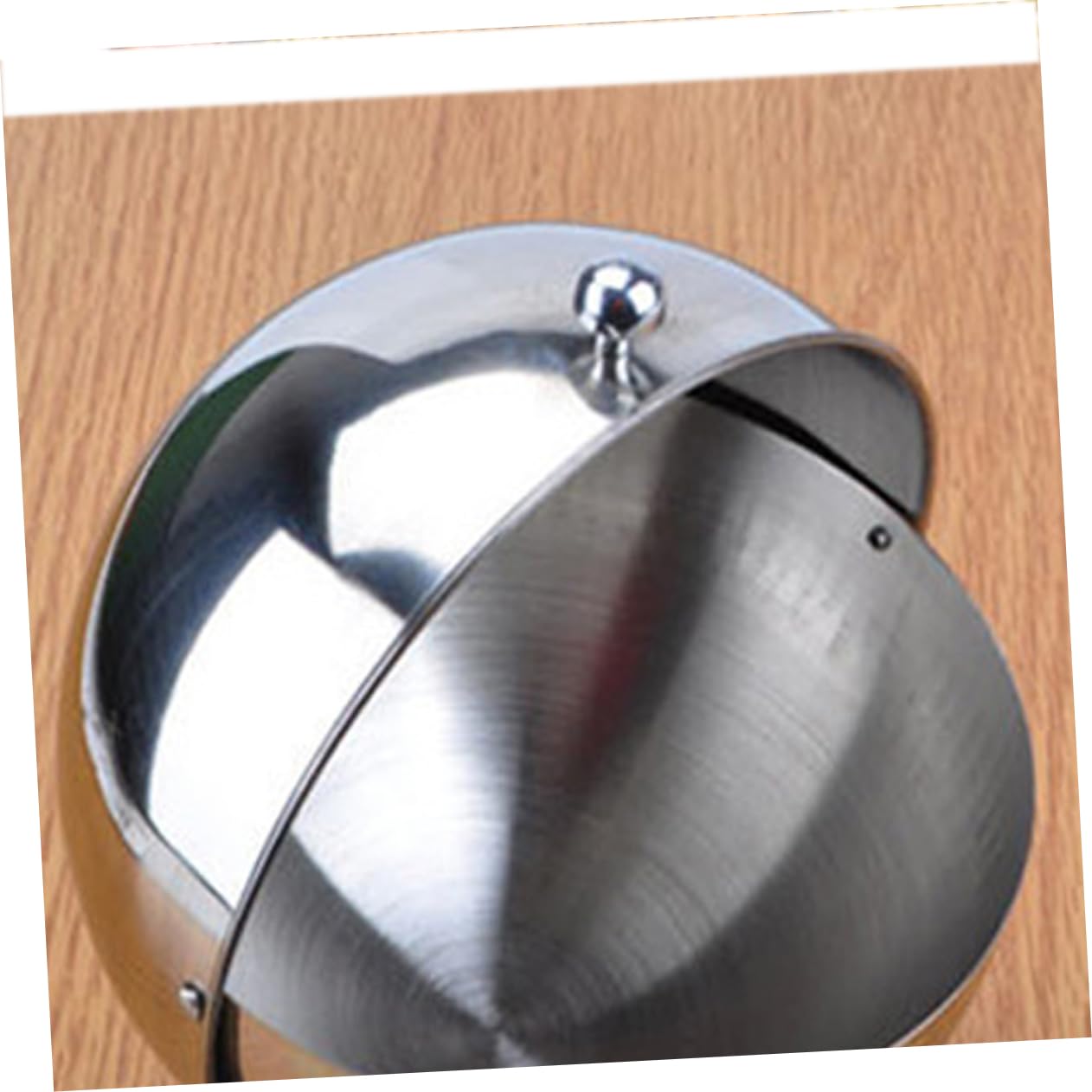 BRIGHTFUFU Spherical Condiment Container Candy Jar Salt Bowl Coffee Bean Container Condiment Pots Candy Storage Jar Seasoning Sugar Holder Coffee Container Salt Cellar Bowl Cookie Jar Silver