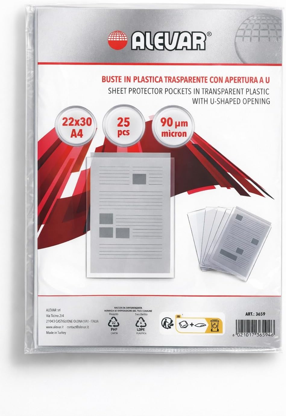 3659 Transparent U-Shaped Envelopes