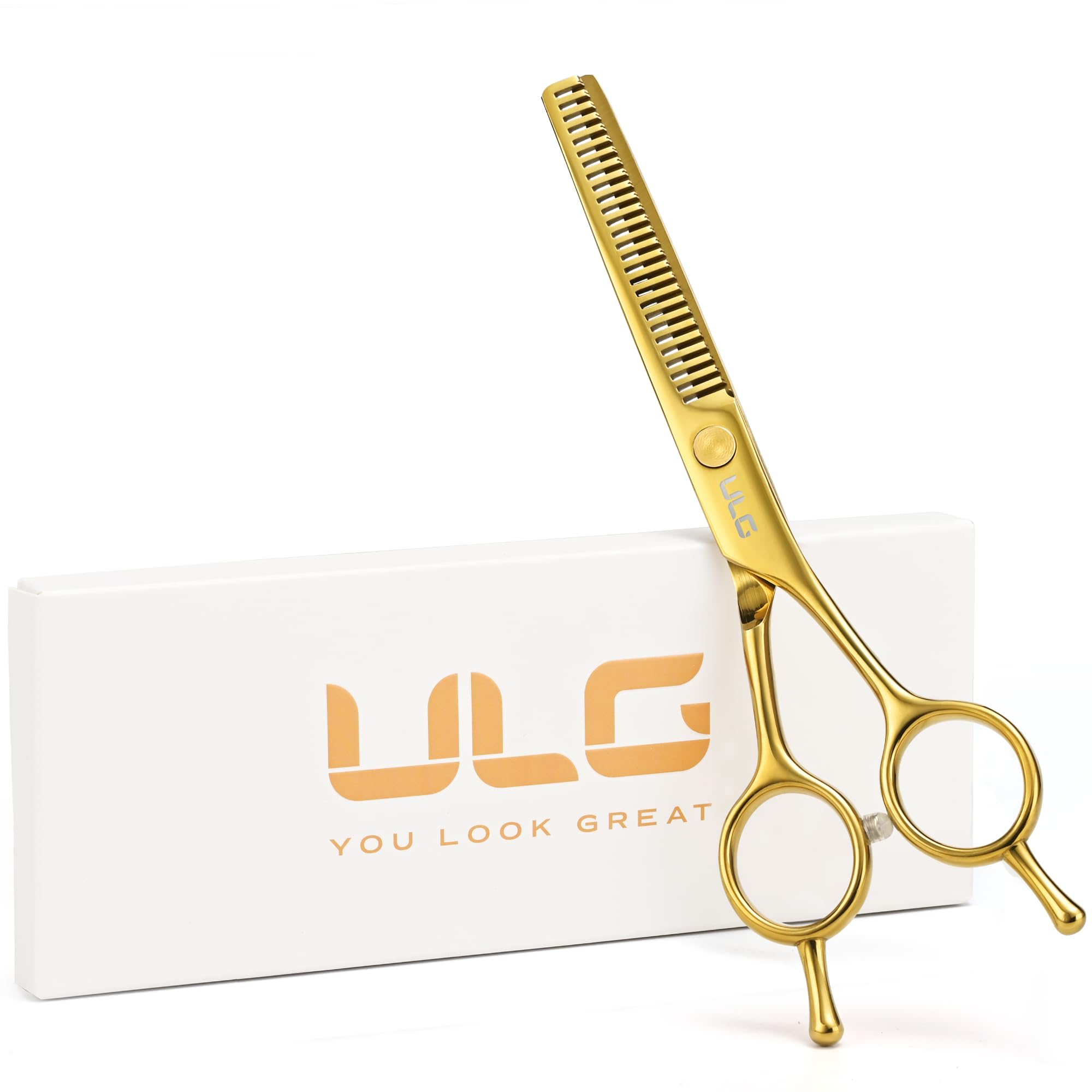 Tijeras profesionales texturizadoras y adelgazantes, tijeras de corte de cabello de 6.5 pulgadas, acero inoxidable japonés ultra afilado, mango ergonómico ambidiestro para peluqueros, estilistas