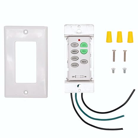 C23 Wall Control Replacement W/Reversing, Fan Speed, Light, NO Logo by Comfort Direct
