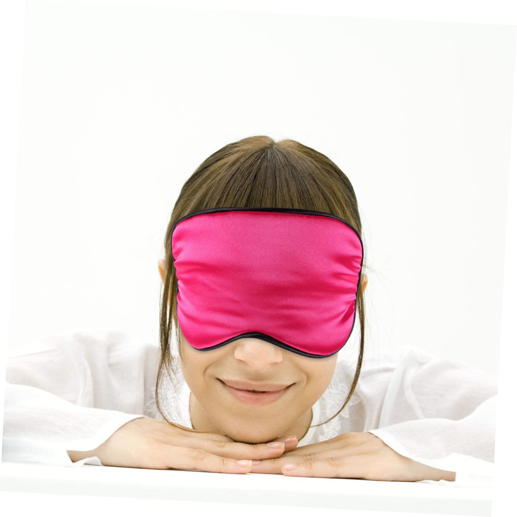 FRCOLOR 12pezzi Maschera Per Occhi Seta Artificiale Leggera Per Dormire Viaggi e Relax Colori e Protezione Totale Dalla Luce