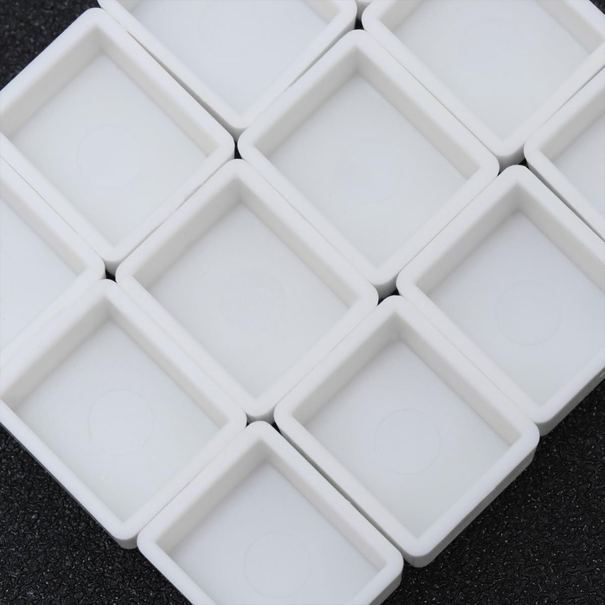 Empty Watercolor Half Pans 100pcs for Painting, Plastic