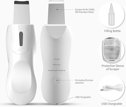 Miniatura 2 de Máquina de elevación facial para extractor de puntos negros, limpieza profunda facial y herramienta de pulverización hidratante (spray con
