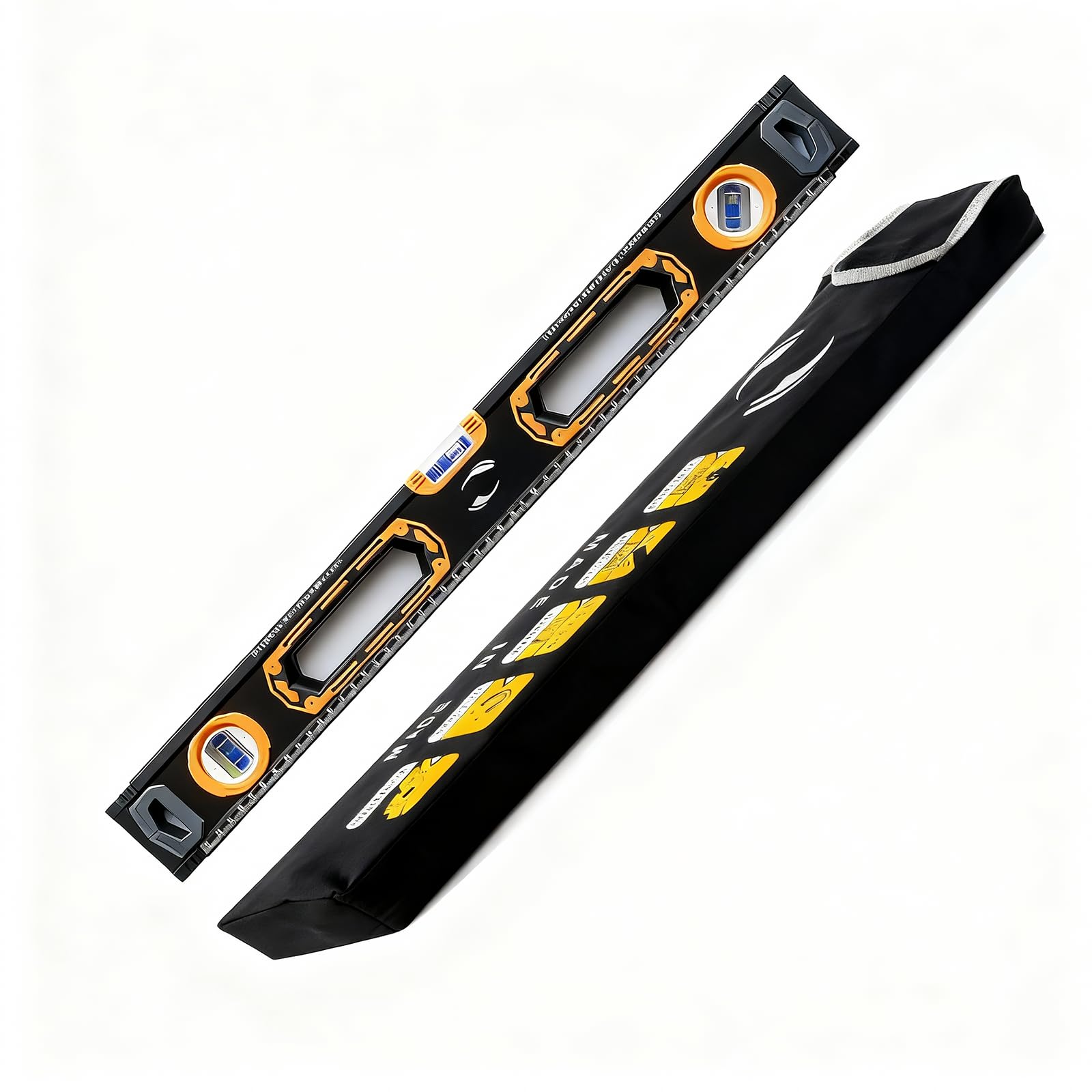 BJDSI 32 inch Level,Powerful Magnetic,Aluminum Alloy,3 Bubble Level,Metric Scales.