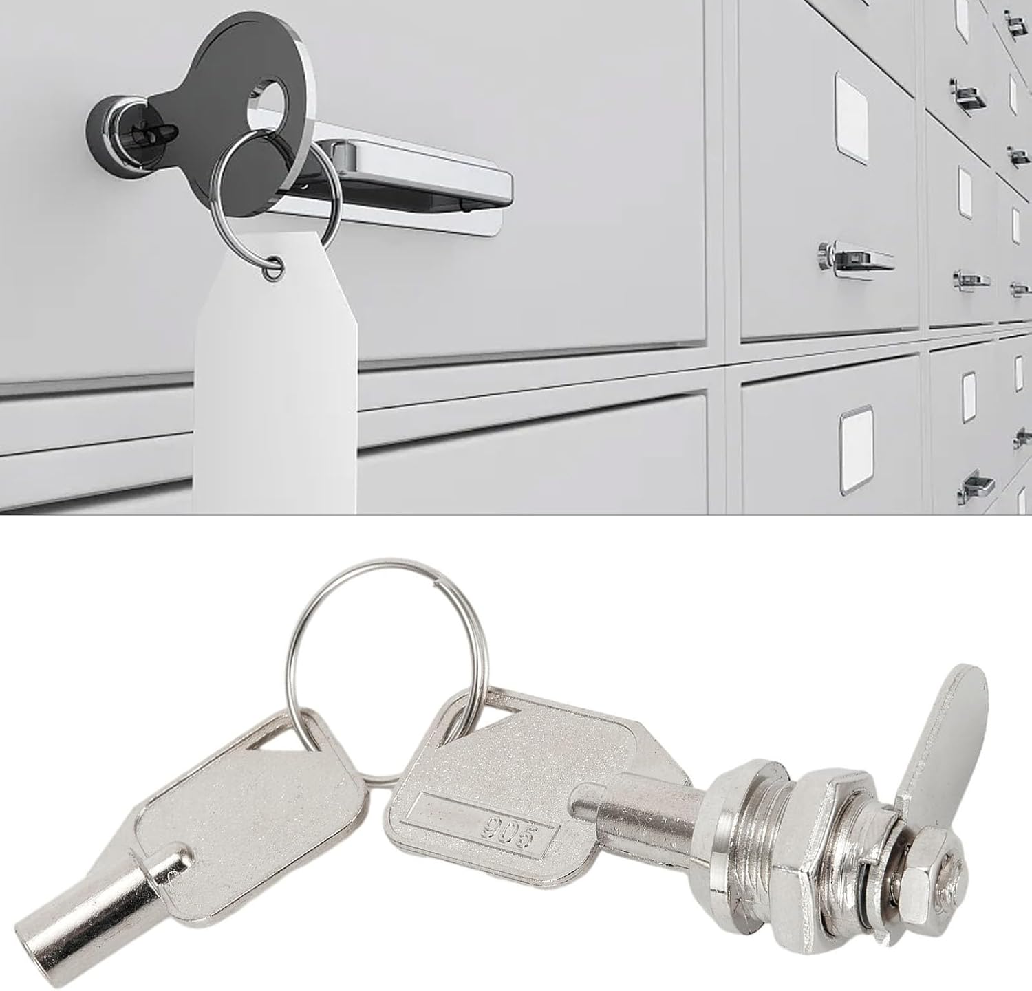 Locking Solution 12mm Cam Lock for Cabinet and Mailbox with Keys (1PC)