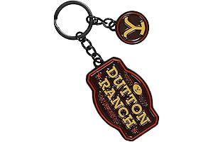 Yellowstone Dutton Ranch 2-Charm Keychain: Showcase Your Western Spirit