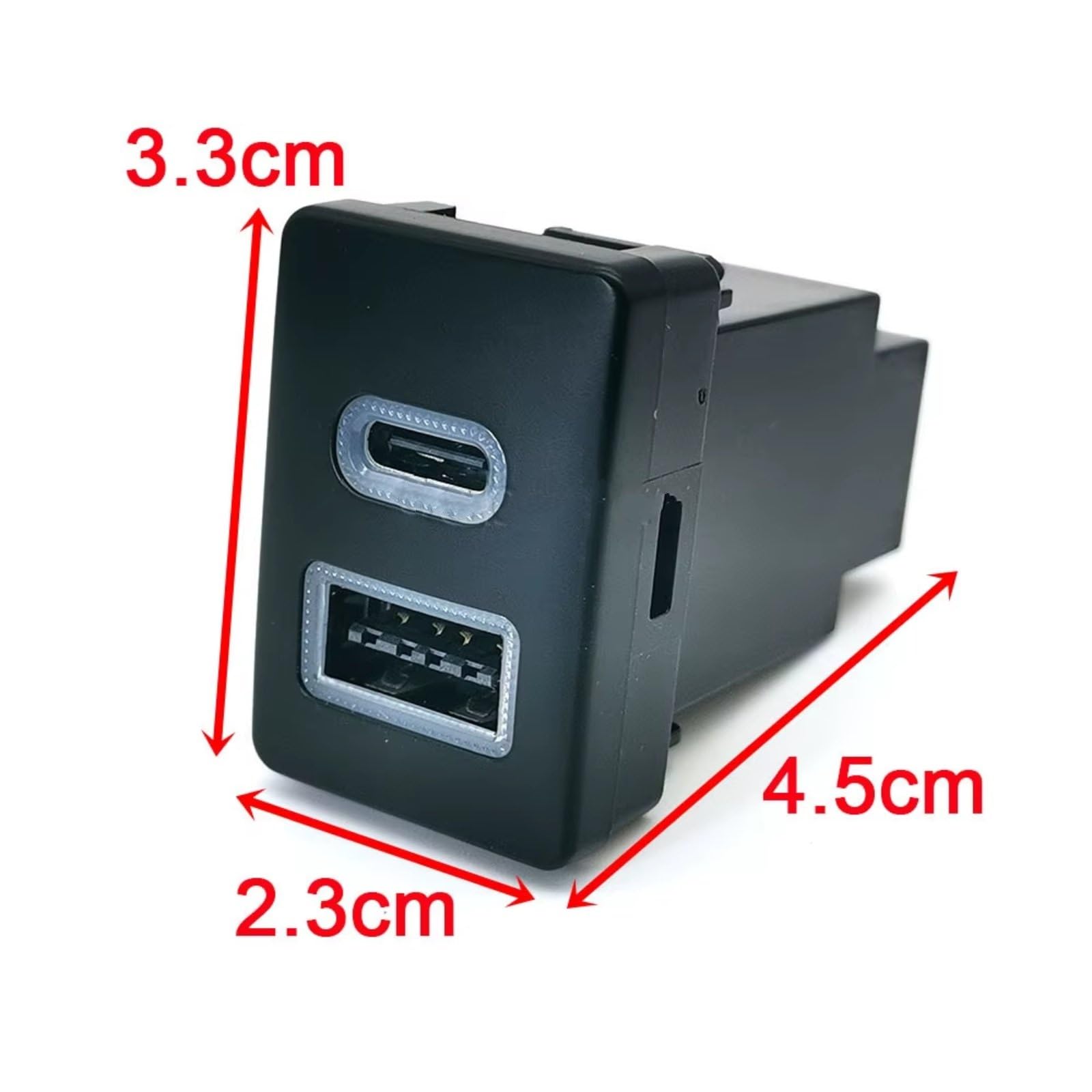 Porta USB Center Compatibile Con Toyota Per LC76 2019-2024 12V 24V Telefono Auto Presa Di Ricarica Dual QC3.0 Per Tipo C PD Potenza Ricarica Porta USB