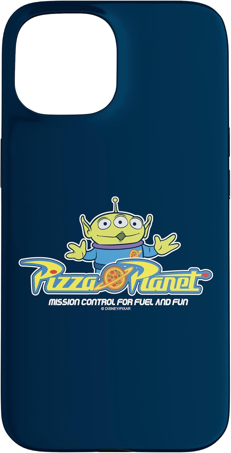 iPhone 14 Disney Pixar Toy Story Alien Pizza Planet Logo Case