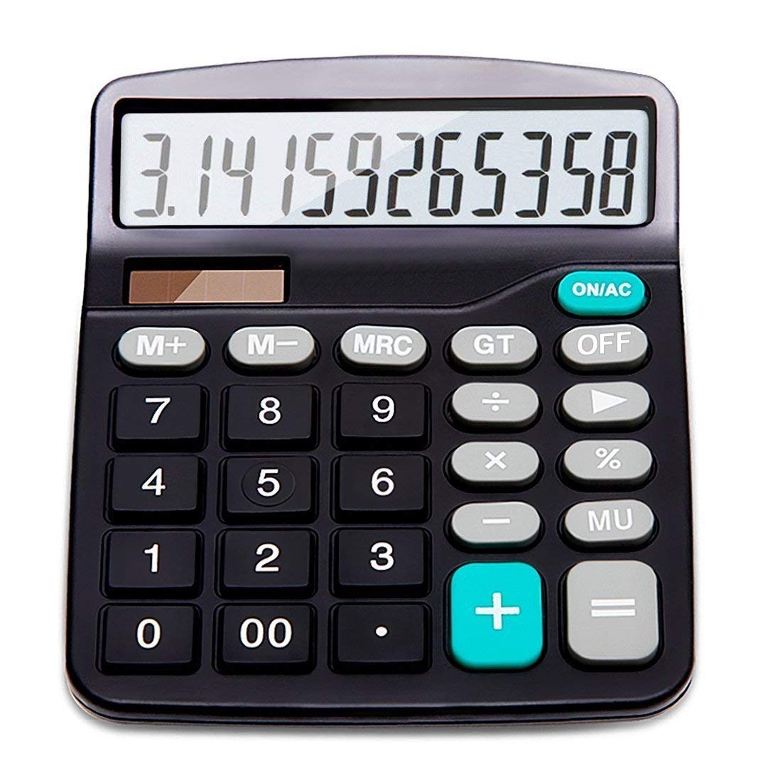 EastPin12-Digit Solar Battery Basic Calculator (Battery Included)