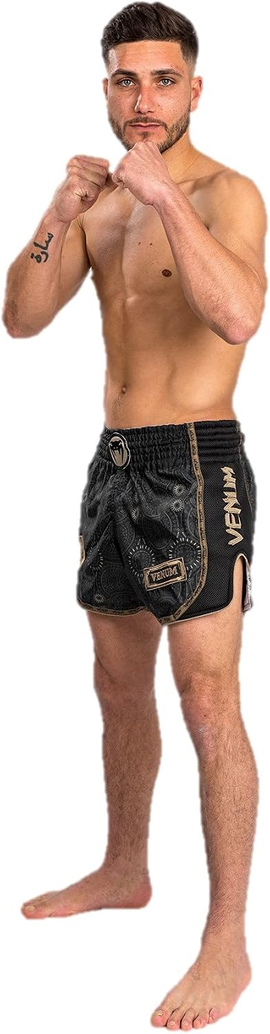 Venum Unisex-Adult Santa Muerte Dark Side - Muay Thai Shorts