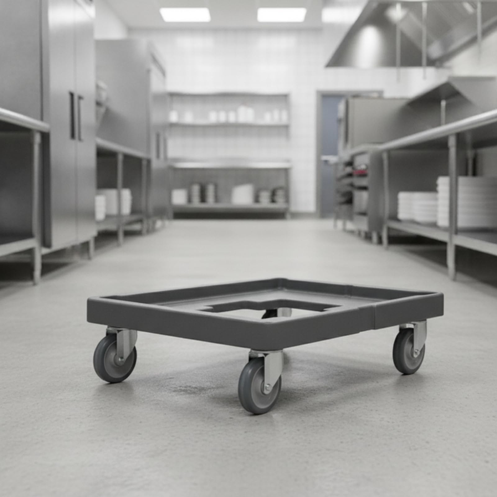 rockible Pedana con Ruote Robusto Carrello da Trasporto Antiscivolo Base Mobile per Addetti Al Catering, Ristoratori, Professionali