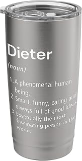 Dieter Name Definition Funny Dictionary Stainless Steel Insulated Tumbler