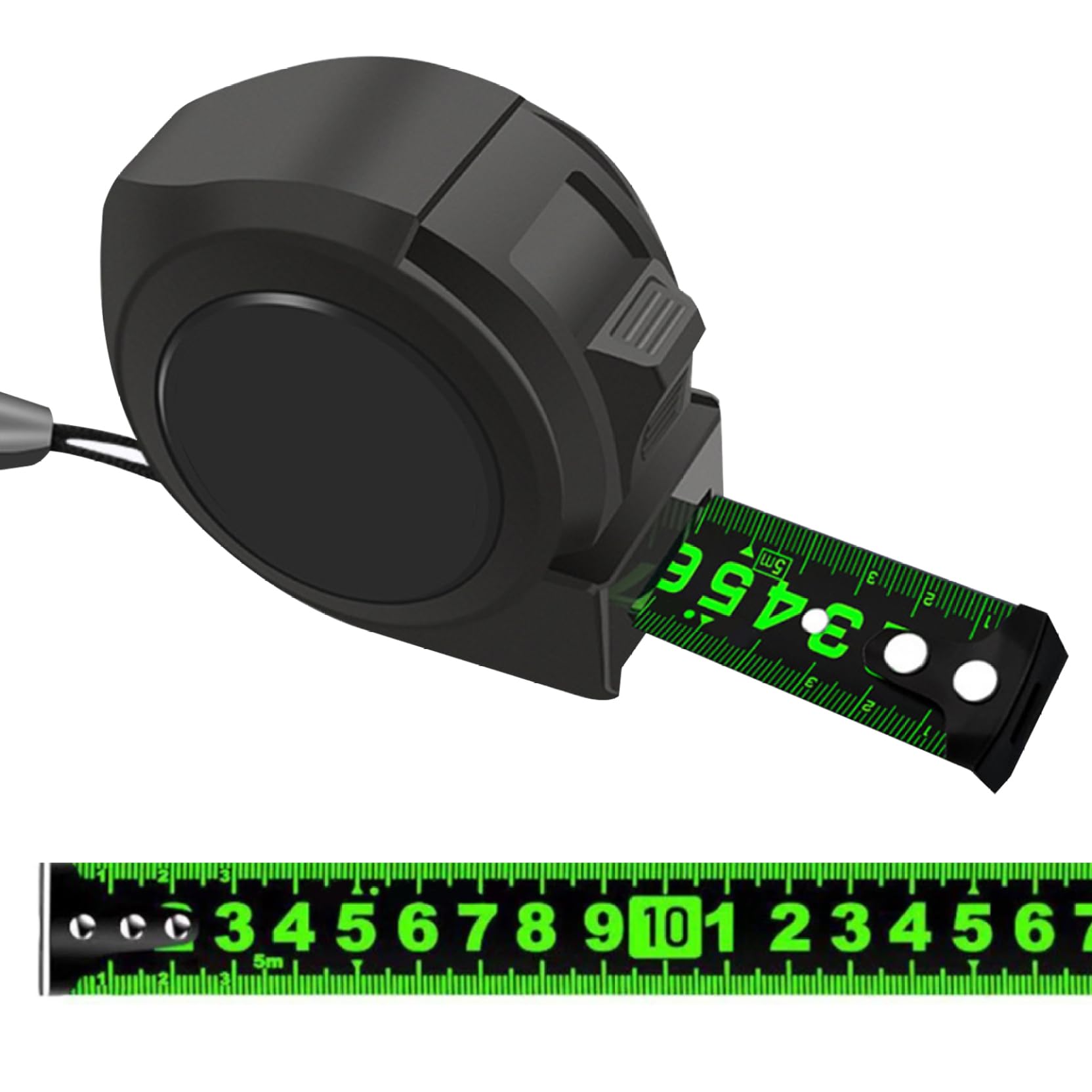 Cinta Métrica 5m 16ft Cinta Métrica De Acero Fluorescente Cinta Métrica De Precisión Cinta Métrica De Autobloqueo Cinta Métrica Cinta Métrica De Acero Inoxidable Cinta Métrica Para El Hogar Uso