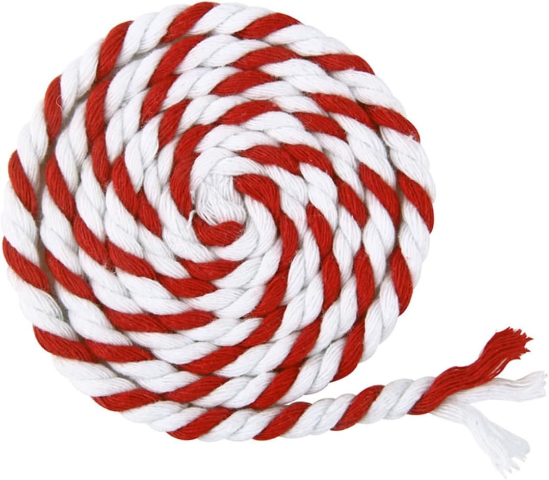 NUOBESTY 90m Strong Cotton Cord Ply Twisted Rope White Decorative String for DIY Arts Crafts