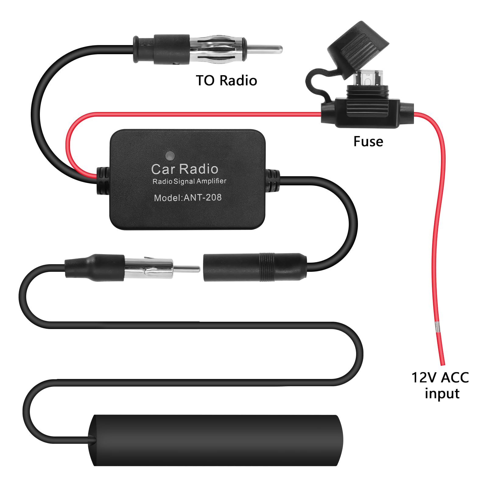 Amplificador Señal Amplificador De Antena Para Autoradio