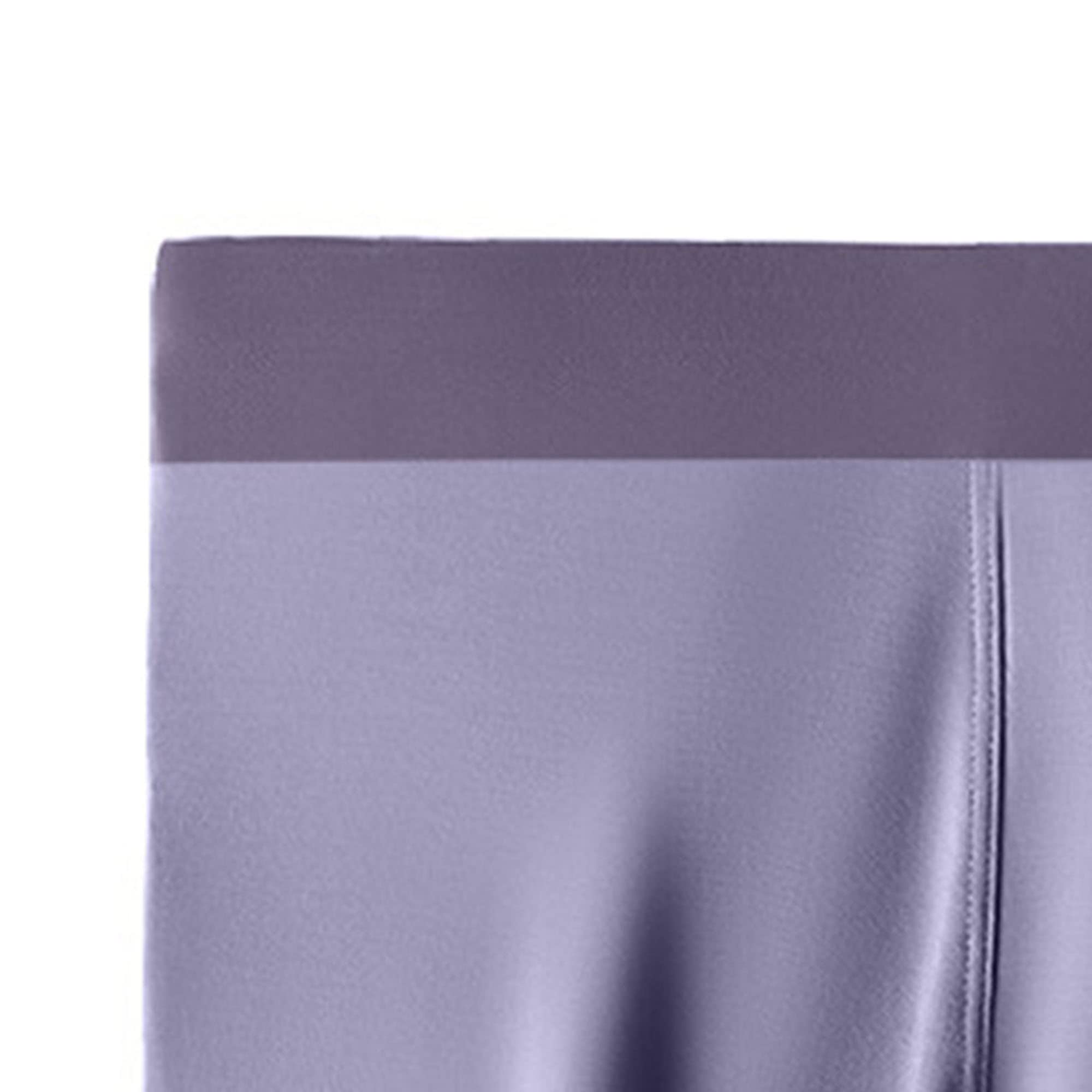 JEShifangjiusu - Boxer da uomo, in seta di ghiaccio, in cotone, senza cuciture, biancheria intima sexy, trasparente, confezione da 5