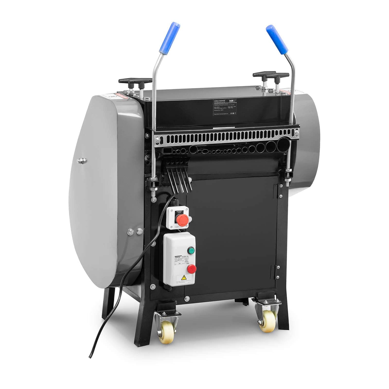 MSW Máquina Pelacables Peladora De Cables Eléctrica MSW-WIRESTRIPPER-003-2200 (Velocidad De Corte: 23 m/min, 2.200 Watt, 21 Entradas)