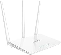 Vista 2 de Tenda N300 Router WIFI inalámbrico con antena de alta potencia 5dBi (F3), Blanco