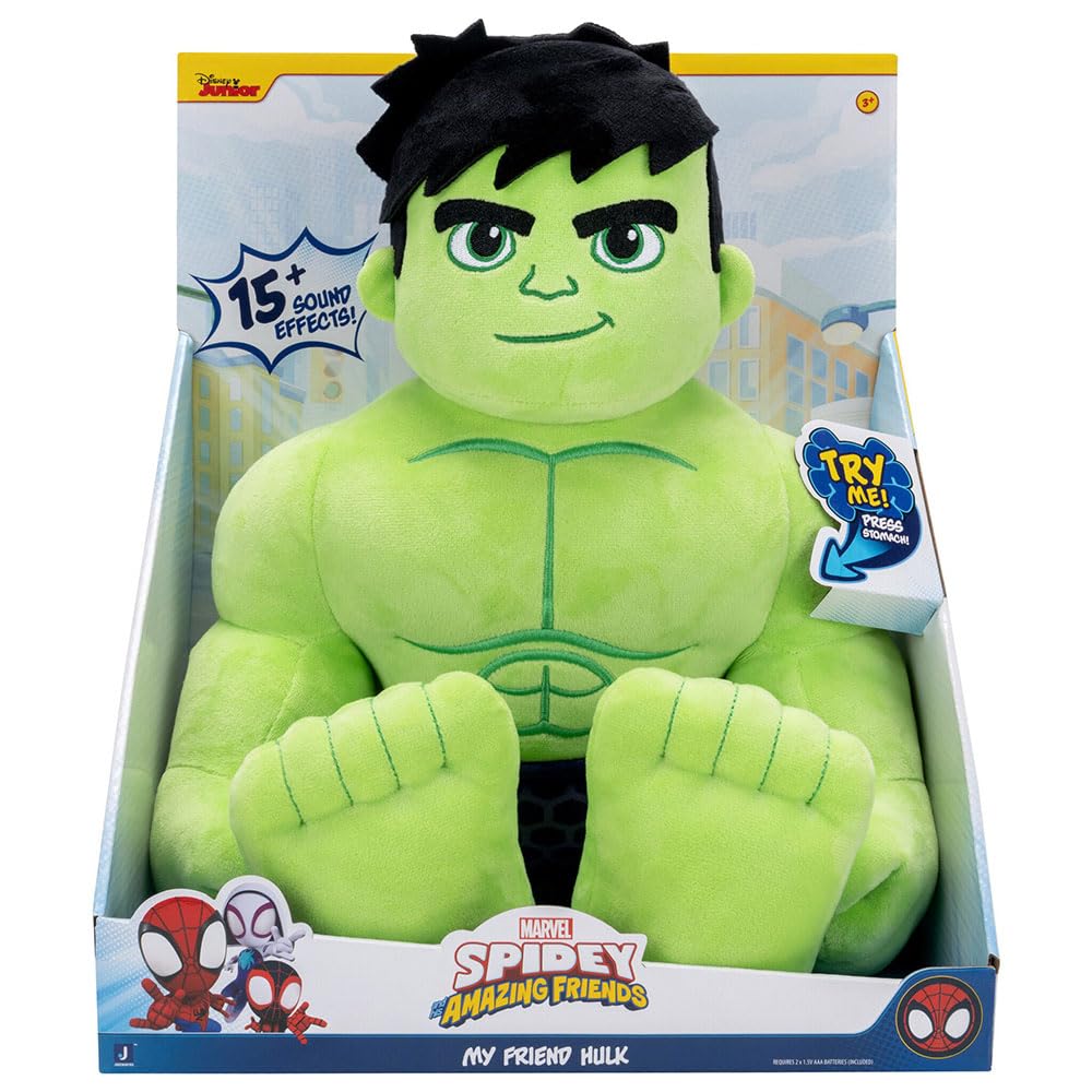 Spidey and his Amazon Friends "My Friend Hulk" Feature Plush - Features 15+ sound effects