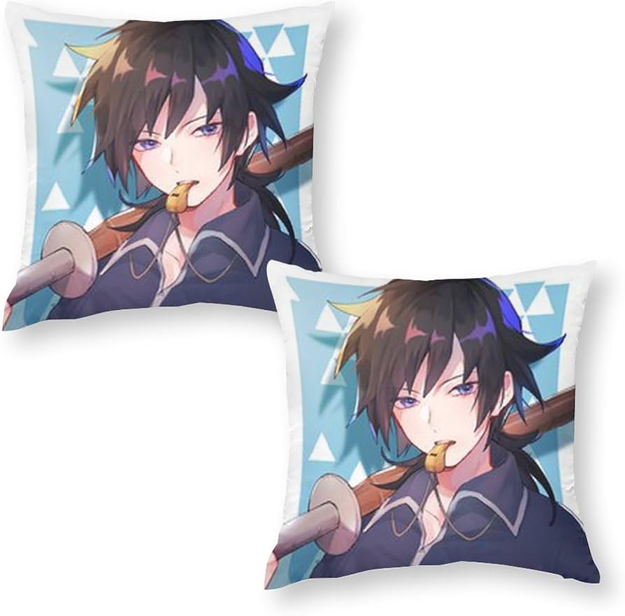 鬼滅の刃 冨岡義勇 クッション 鬼滅の刃】 クッションカバー【冨岡義勇（とみおかぎゆう）】 【きめ