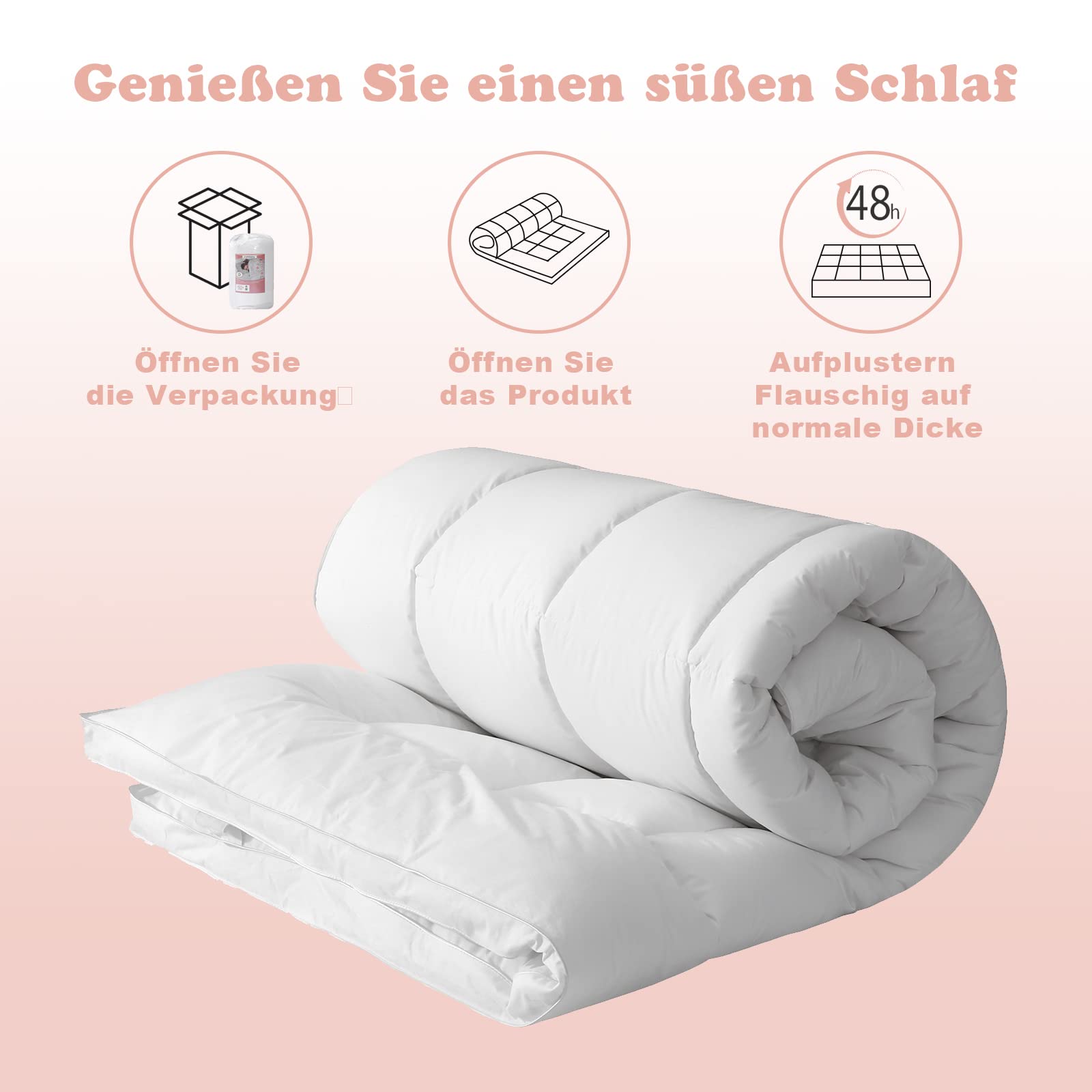 Matratzen Topper 90 x 200 cm Baumwolle, Extra-weiche Matratzentopper 90x200cm für Boxspringbett Sofabett und Gästebett Maschinenwaschbar