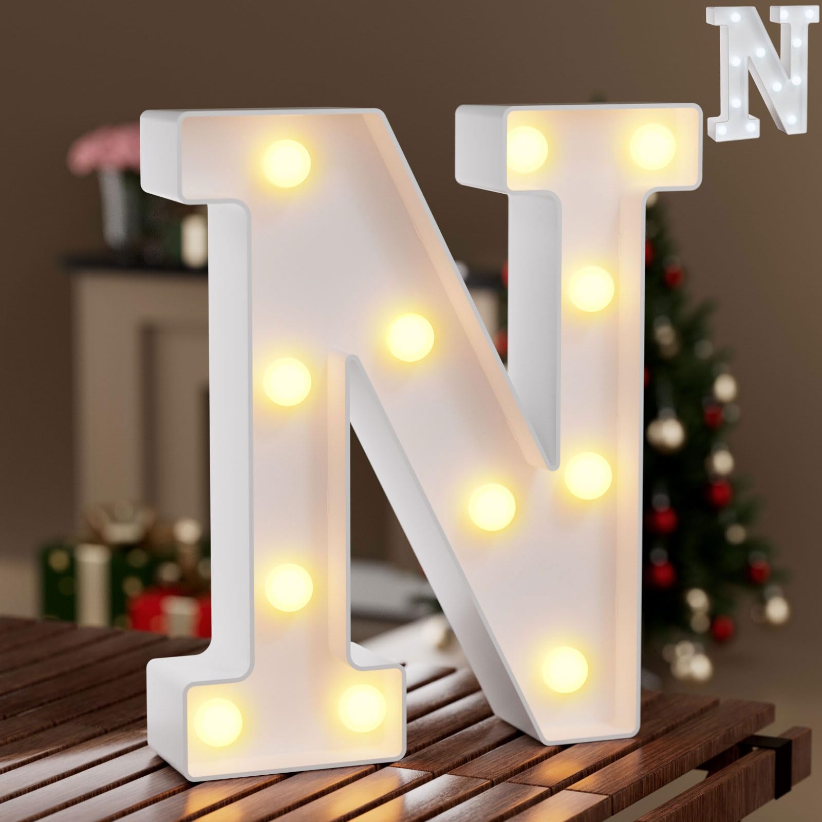 Ledido LED Light Up Marquee Numbers Sign - Cool & Warm Light up Numbers for 40th Birthday Decorations, LED Number Lights for Wedding Anniversary Grad Home Bedroom Table Wall Party Decor, Number 40 — view 97