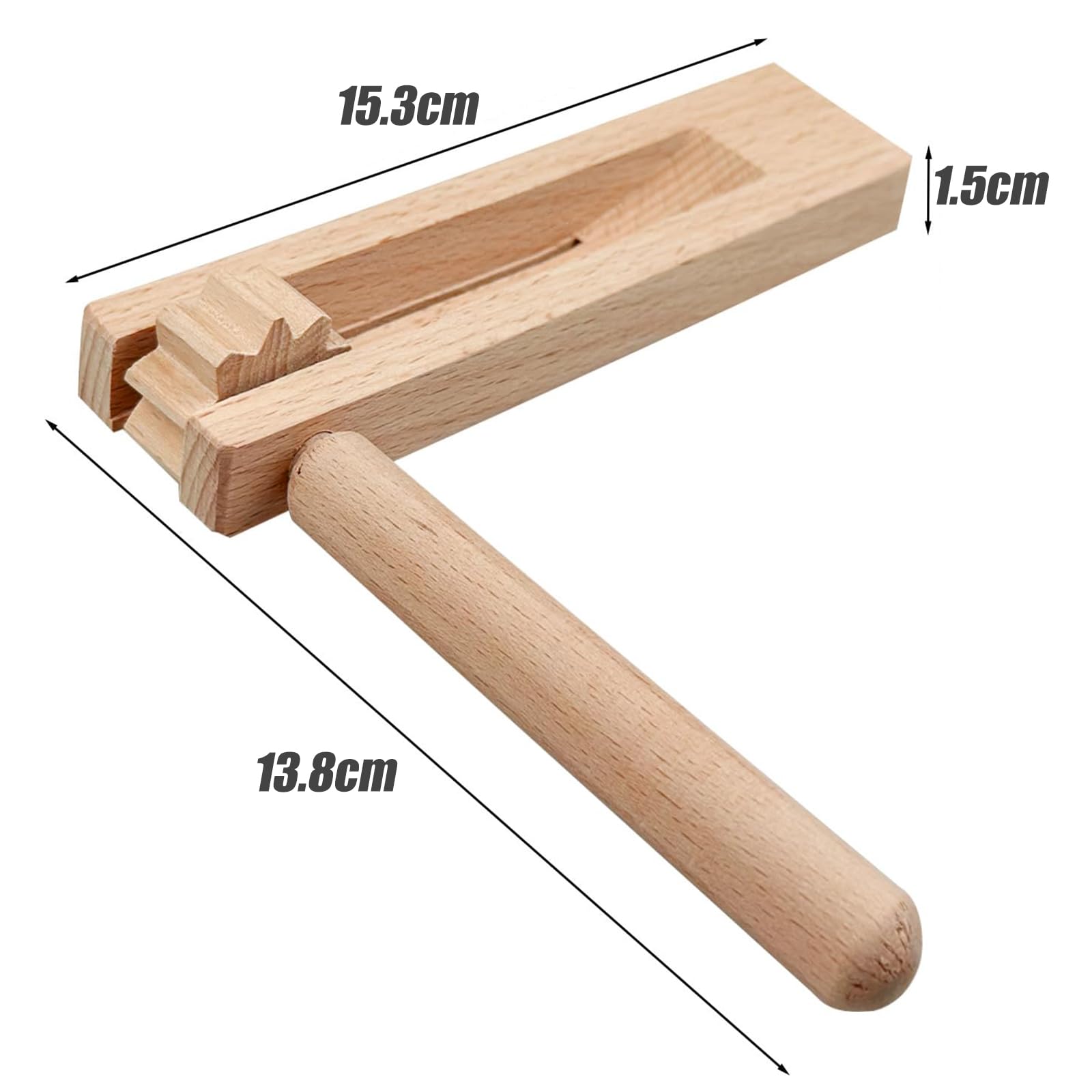 FORETOGO Holzratsche Set - 2-teilige Krachmacher Für Sport & Feste