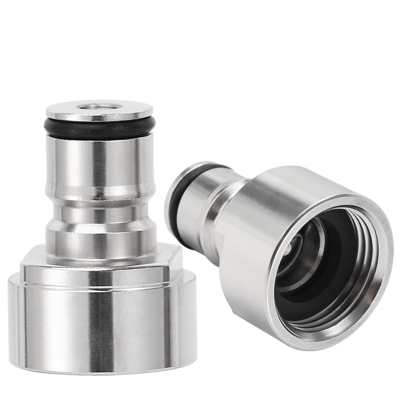 Stainless Steel Keg Adapter - Sankey to Ball Lock Quick Disconnect Conversion, Fittings for A, D, G, S, U Type Keg Coupler